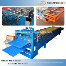 automatic double layer tile making machine manufactured /double decker tiles cold rolled forming line